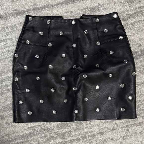 Topshop Dresses & Skirts - Black Studded Skirt